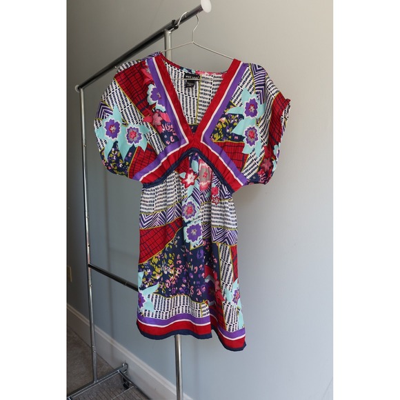 Anthropologie Dresses & Skirts - Anthropologie Tiered Mini Dress Multicolor Floral Boho Women's Medium